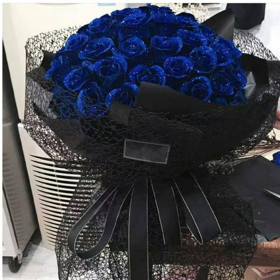 Clearance Under $5 Net Mesh Floral Bouquet Wrapping Paper for Packaging Fresh Flower Wedding Valentine's Day Florist Supplies Black