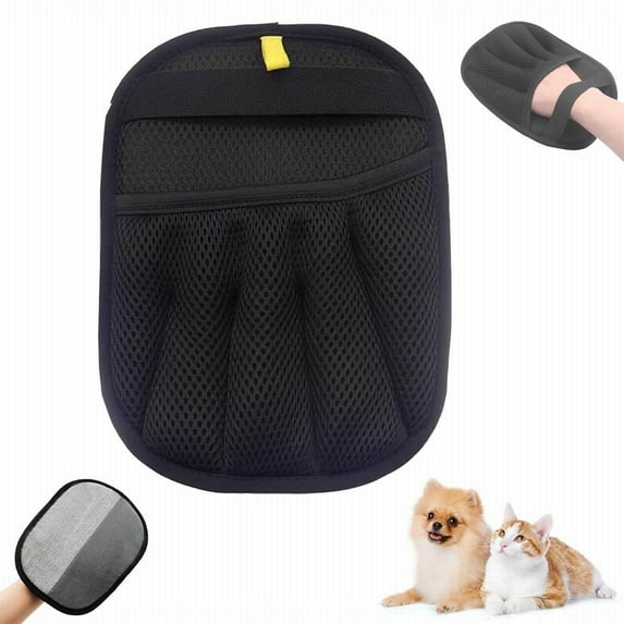 Clearance! Under $5 Pet Hair Removal Glove Double Reusable Pet Hair Remover Electrostatic Gloves for Couch Furniture Clothing for Home & Office