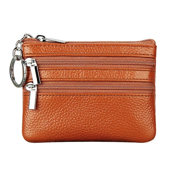 Clearance Under $5 Pitauce Money Bags Small Change for Women Mini Pouch Change Wallets Key Holder Case Mini Zipper Small Coin Wallet with Keychain