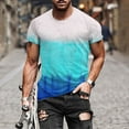 thumbnail image 1 of Pitauce T-Shirt for Men Plus Size Tie-Dye Print Crew Neck Short Sleeve Tops Casual Oversized Fitness Sports Shirts Summer Basic Graphic Tee on Clearance, 1 of 4