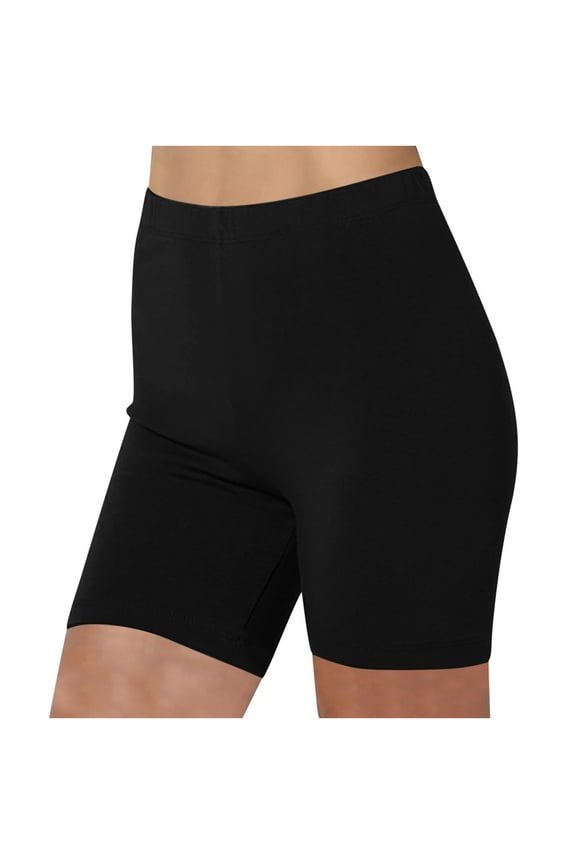 Yoga Shorts for Women Solid Color High Waisted Fitness Running Gym Leggings Stretch Sports Active Pants Biker Shorts