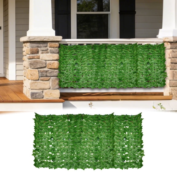 Clearance Under $5 Roll Artificial Hedge Net Artificial Fence Vine Plastic For Garden Fence Privacy Screen Patio Railing Wrap (E) (1Roll)