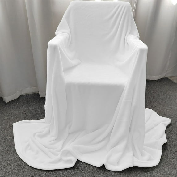 Clearance Under $5! Rvasteizo Throw Blanket Blanket Flannel Cover Blanket Sofa Blanket Winter, White, 70x100cm/27.55x39.37in