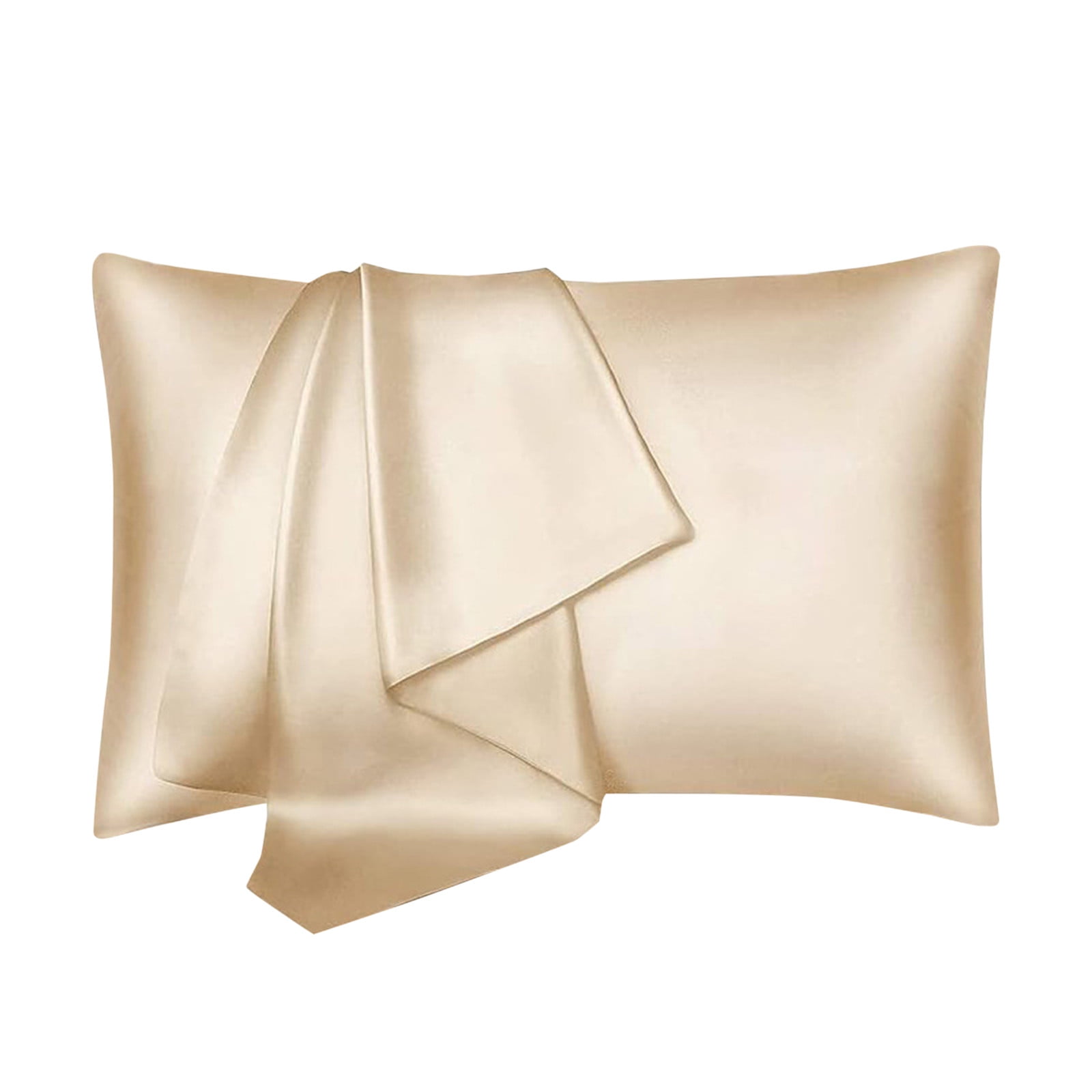 Clearance Under$5 Silk Pillow Case,Satin Pillowcase for Hair and Skin,Envelope Closure,Satin Pillowcase for Hair and Skin,Super Soft and Cooling Similar(Beige 1pc 25*17in)from ANMUYUM