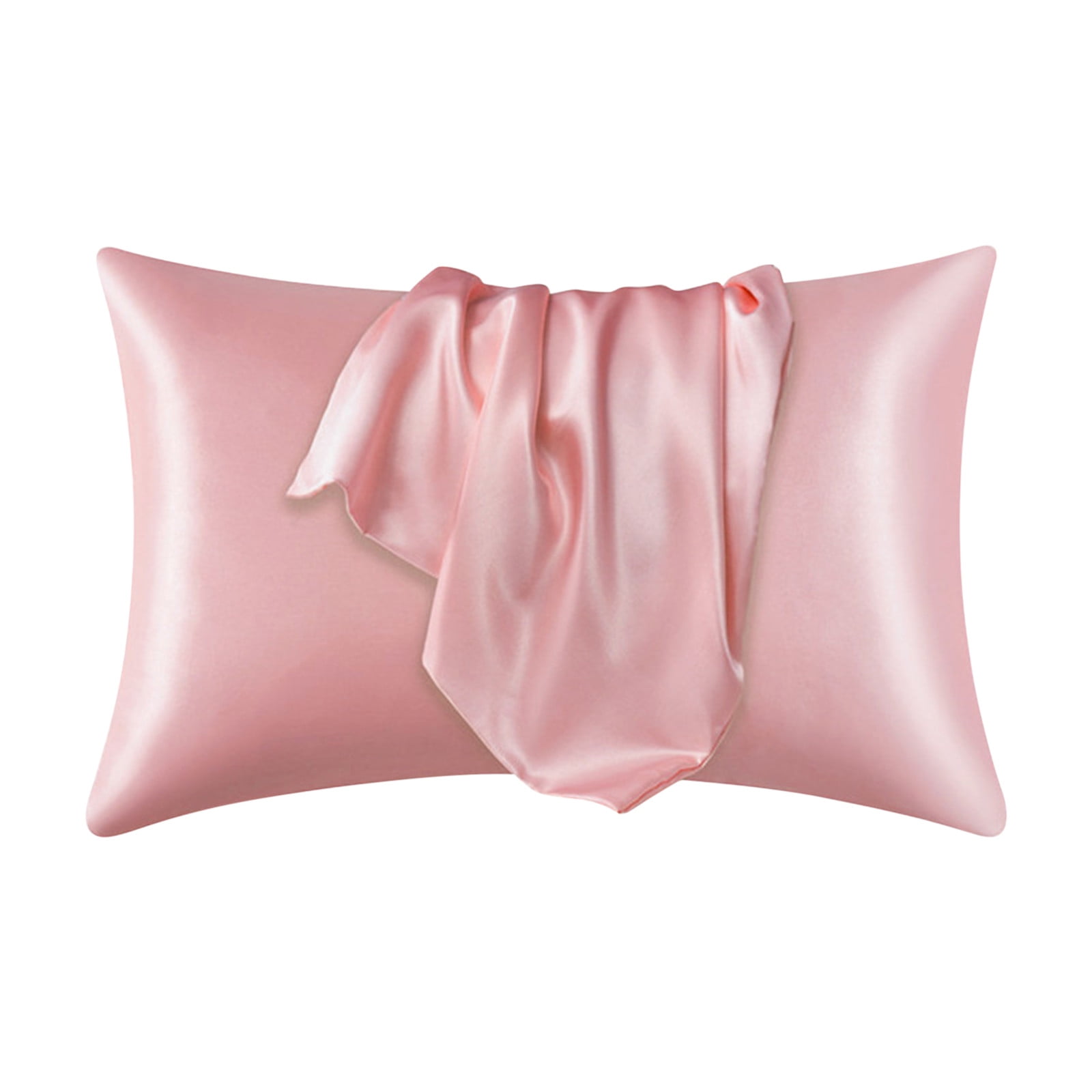 Clearance Under$5 Silk Pillow Case,Satin Pillowcase for Hair and Skin,Envelope Closure,Satin Pillowcase for Hair and Skin,Super Soft and Cooling Similar(Pink 1pc 25*17in)from ANMUYUM