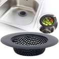 thumbnail image 1 of Clearance Under $5 Stainless Steel Sink Strainer Anti-Clog Filter for Kitchen Bathroom,1PC,Black, 1 of 9