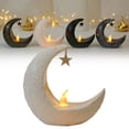 thumbnail image 1 of Clearance Under $5 Star Moon Candle Holder White Home Table Centerpiece Wedding Decor,1PC,White, 1 of 9