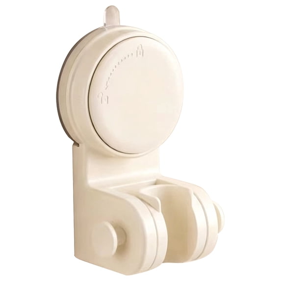 Clearance Under $5 | Strong Suction Cup Shower Head Holder with 360-Degree Swivel Bracket for Handheld Showers, Tool-Free Installation, White