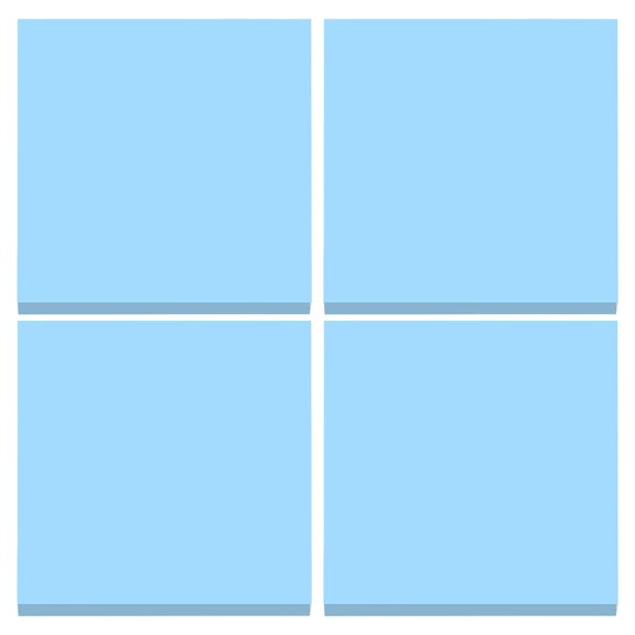 Fdelink Super Sticky Notes Light Blue,Assorted and Sticky Sheets Tearable Bright Colors Feet Notes 3*3 Super & Stationery,4 Sticky Notes