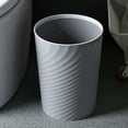 thumbnail image 1 of Clearance Under $5 Trash Can Small Modern Trash Can Plastic For Bathroom Waste Bin Home Office Mini Trash Gray (1Pc), 1 of 9