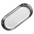 thumbnail image 1 of Clearance Under $5 Tray Silver Oval Tray For Dessert Display Stand,Metal (C) (1Pc), 1 of 9
