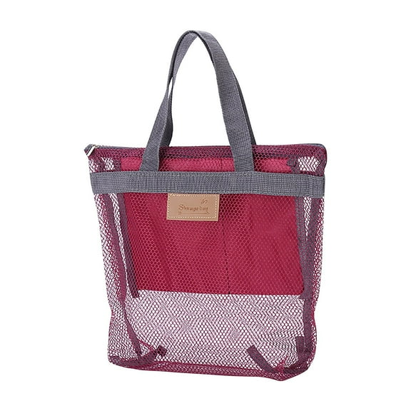 Clearance Under $5!Yyuenw Mesh Shower Caddy Bag, Portable Shower Bag, Everyday Household Dorm Essentials,Shower Basket for Toiletries