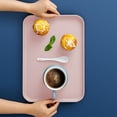 thumbnail image 1 of Clearance Under $5!Yyuenw Plastic Art Trays, Restaurant Grade Non-Slip Tray Excellent for Weddings, Buffets, Birthday, Coffee Table, Kitchen & More, 1 of 5