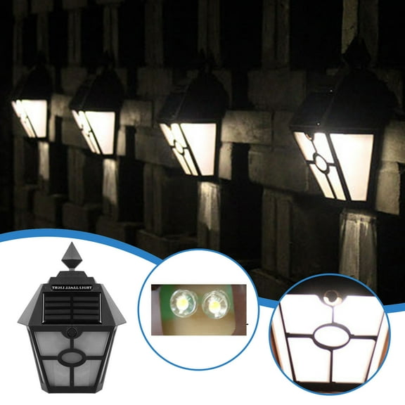 Clearance Under $5!Yyuenw Solar Wall Light UP and Down Wall Mounted Sconce Lights,IP65 Waterproof Modern Nordic Style Decor for Home Garden Porch