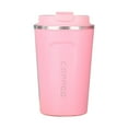 thumbnail image 1 of Clearance Under $6.14! 1Pc Travel Coffee Cup with Vacuum Insulation (Stainless Steel, Pink), 1 of 7