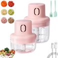 thumbnail image 1 of Clearance Under $6.19 Rechargeable Wireless Food Chopper, 2-Speed Mini Grinder for Meat Garlic and Vegetables, 1 of 5