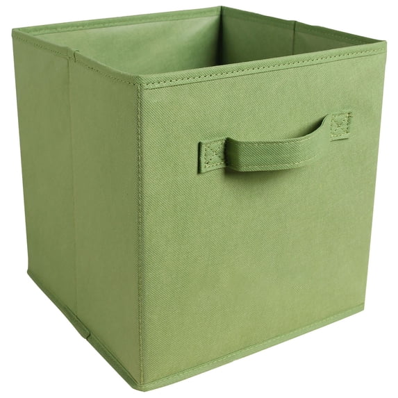 Clearance Under $6.19 Storage Bin Foldable Fabric Cube with Handles for Closet Shelves and Drawers