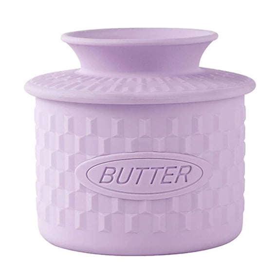 Clearance Under $6 1Pc Butter Bowl Butter Dish Container Plastic For Fridge Butter Storage Cheese Keeper Purple