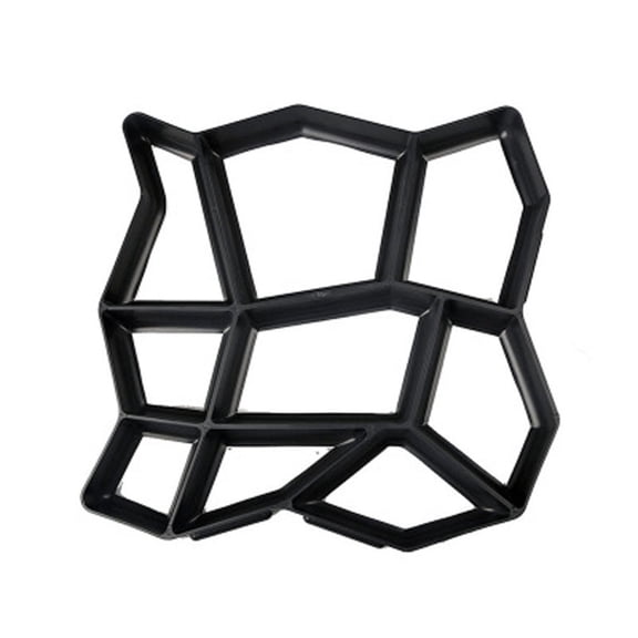 Clearance Under $6.34! 1PC Reusable Concrete Mold, Plastic Paving Tool for Garden Walkways & Courtyards, for DIY, Black, One Size