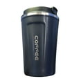 thumbnail image 1 of Clearance Under $6.64! 1Pc Travel Coffee Cup with Vacuum Insulation (Stainless Steel, Blue), 1 of 7