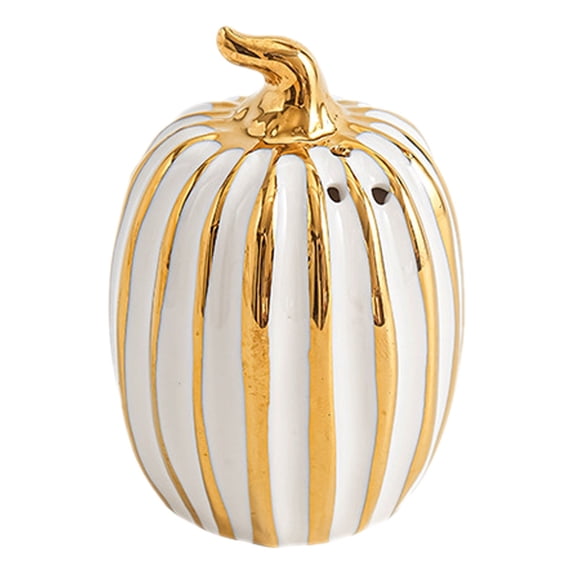Clearance Under $6.66! 1 Pack Fall Pumpkin Shaped Salt and Pepper Shakers 3 Inch Ceramic for Holiday Home Indoor Kitchen Decor (One Size A)