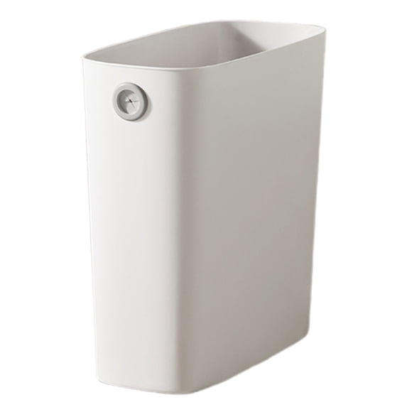 Clearance Under$6.66! 1 Pcs Small Trash Can, PP TPR Plastic Wastebasket, for Bathroom Bedroom Kitchen (White)