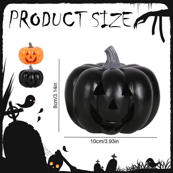Clearance Under $6.76! 1PC Halloween Pumpkin Incense Burner, Resin Wax Melt Warmer for Table Centerpiece, Resin, (One Size, Orange)