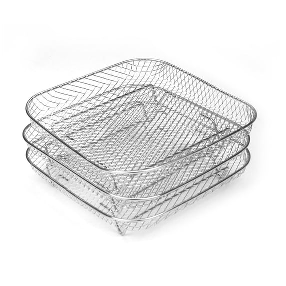 Clearance Under $6.99 Air Fryer Rack Stackable Stainless Steel Dehydrator Grill Rack for Oven Microwave Steamer