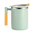 thumbnail image 1 of Clearance Under $6 Light Green Double Wall Vacuum Insulated Coffee Mug, 450ml Stainless Steel Travel Cup with Lid and Handle, 1 of 5