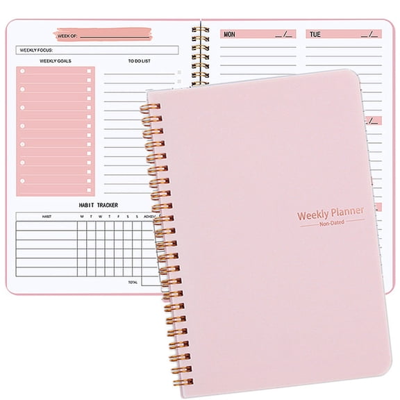 Clearance Under $6, Paper 52-Week Planner Daily Schedule Notebook for Goal Tracking #CA (1Pc)