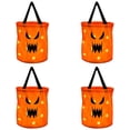 thumbnail image 1 of Clearance Under $7.3! 4 Pack LED Light Up Halloween Candy Bucket Bag with Handle (Open Mouth), 1 of 5