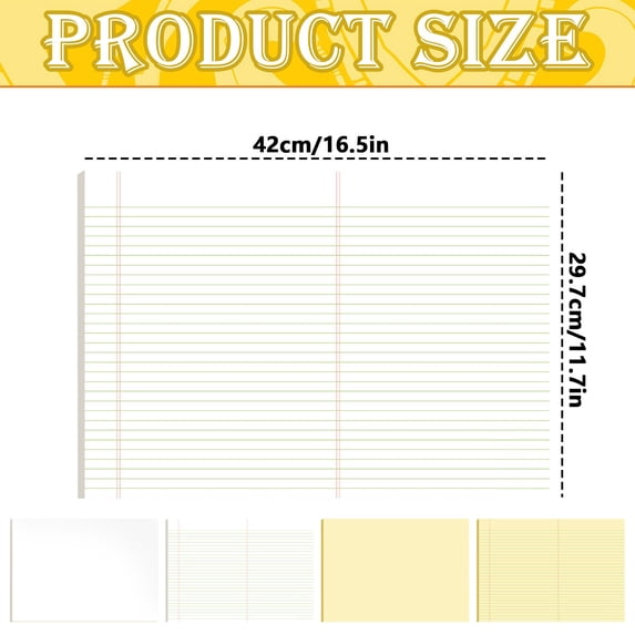 Clearance Under $7! A3 Horizontal Mind Map Draft Paper Notebook White Composition Notebook Notepad