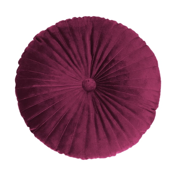 Clearance Under $8.09! 1PC Velvet Pumpkin Throw Pillow, Plush Round Cushion with Button for Sofa & Chair Decor, Cotton, (One Size, B)