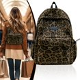 thumbnail image 1 of Clearance Under$8.9 Clearance Fashion Leopard Backpack, Shoulder Bag, School Bag, Elegant Handbag for Men and Women Daily Use, 1 of 6
