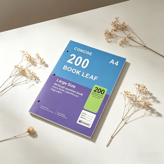 Clearance Under $8! A4 Blank Notebook Blue Purple Composition Notebook Notepad