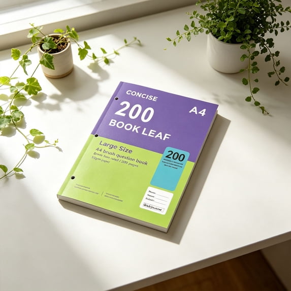 Clearance Under $8! A4 Blank Notebook In Blue And Purple Composition Notebook Notepad