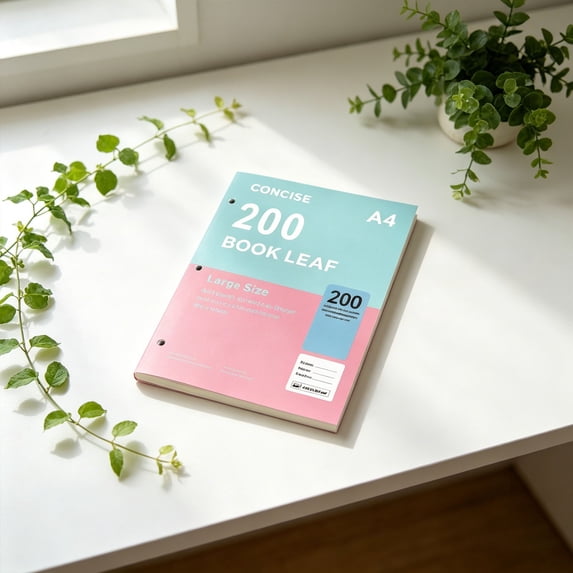 Clearance Under $8! A4 Blank Notebook In Pink And Blue Composition Notebook Notepad