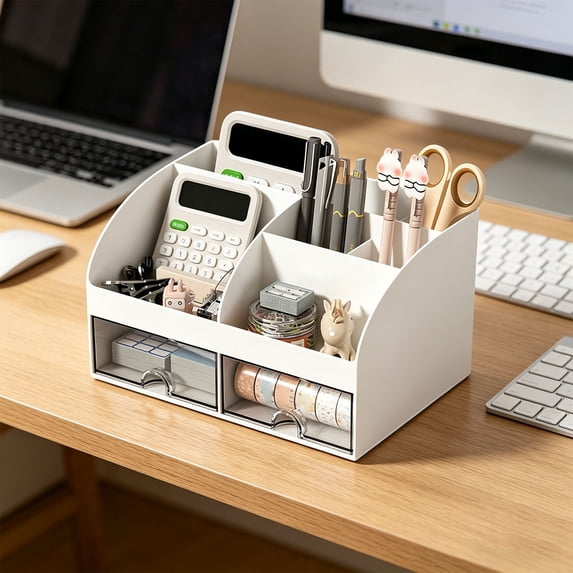 Clearance Under $8! Stationery Storage Box Desk Storage Organizer Art Supply Organizer