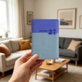 thumbnail image 1 of Clearance Under $9! 2027 A5 Dual Color Spliced English Schedule Book In Purple And Green Composition Notebook Notepad, 1 of 4