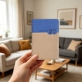 thumbnail image 1 of Clearance Under $9! 2027 A5 Two Tone Splicing English Calendar Blue Brown Composition Notebook Notepad, 1 of 4