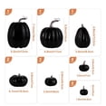 thumbnail image 1 of Clearance Under $9.9! 16PACK Fall Pumpkin Decor Set, Assorted Sizes & Colors for Thanksgiving & Halloween, Resin, (One Size, Black), 1 of 4