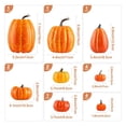 thumbnail image 1 of Clearance Under $9.9! 16PACK Fall Pumpkin Decor Set, Assorted Sizes & Colors for Thanksgiving & Halloween, Resin, (One Size, Orange), 1 of 5