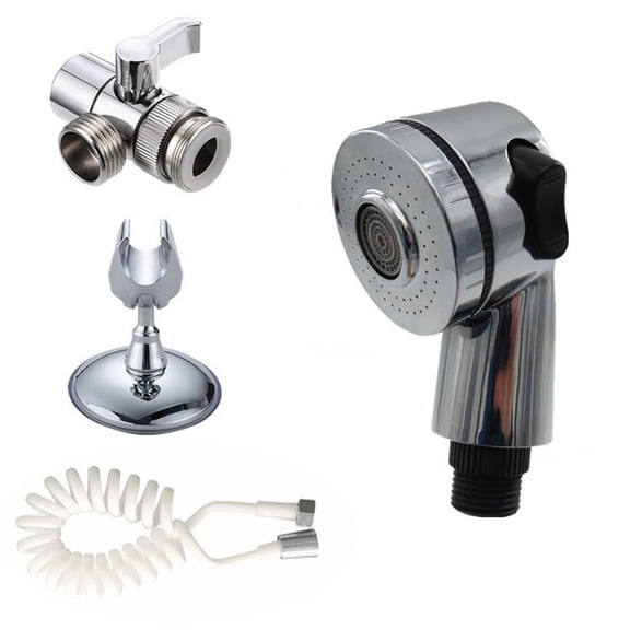 Clearance Under $9.9! 1PC Salon Shampoo Spray Head, Adjustable Handheld Shower with 2 Water Modes, Plastic, for Salon & Spa, (One Size, Silver)