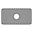 thumbnail image 1 of Clearance Under $9.99! 1 Pack Silicone Sink Protector Mat with Drain Holes for Kitchen Sink (Black), 1 of 7