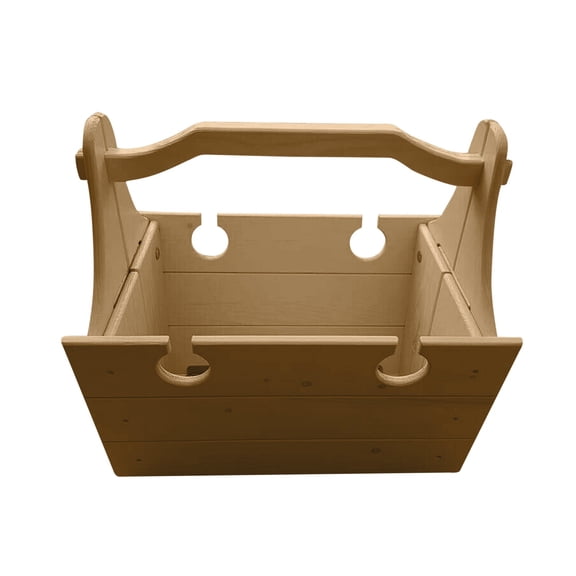 Clearance Under $9.99! 1Pc 2-in-1 Folding Picnic Basket Table (Wood, Brown)