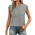 thumbnail image 1 of Uner 10$!Summer Plus Size Tops for Womens 2025 Fashion Round Neck Printed Short Sleeved Casual Pullover, 1 of 8