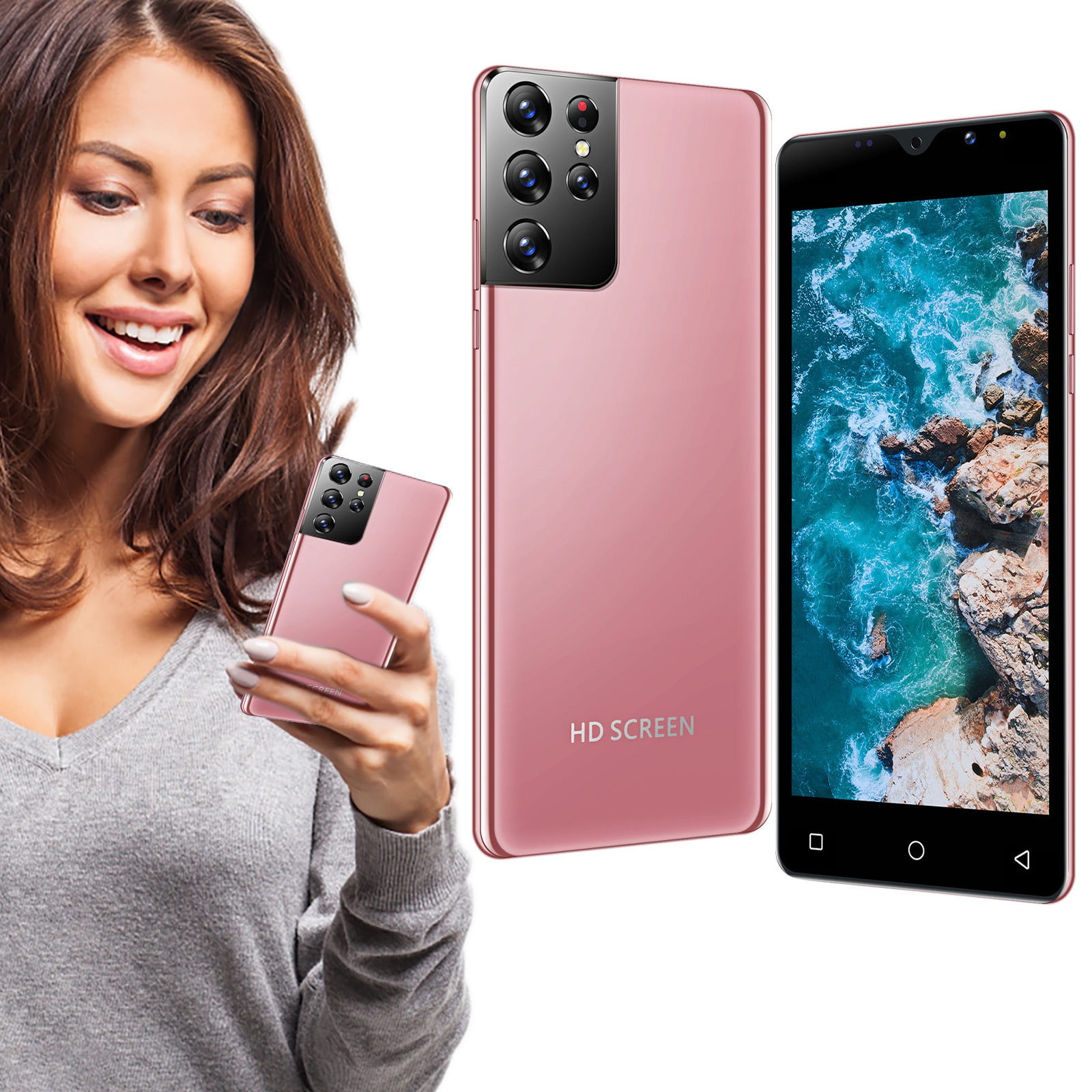 Clearance Unlocked Phones S21+PRO 6.0 Inch Smart Phone Dual SIM Card