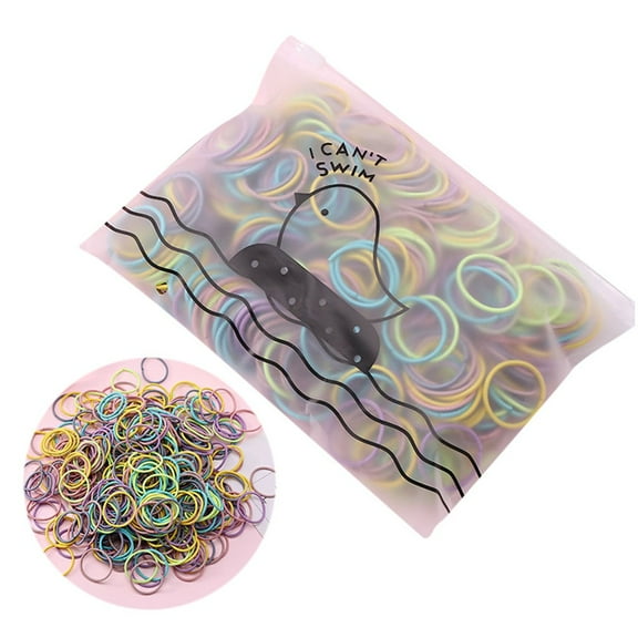 Uooqdmx Baby Hair Ties, Ponytail Holders, Hair Ties No Damage, Children Tie Hair Colorful Hair Accessories, Hair Ties for Thick Hair (100pcs), A One Size