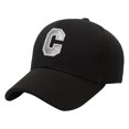 thumbnail image 1 of Uooqdmx Baseball Hat, Embroidered Hats, Cotton Baseball Cap, Letter Embroidery Baseball Cap Outdoor Wild Couple Cap Men and Women Sunshade Hat, Gym Hat, F One Size, 1 of 3