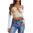 thumbnail image 1 of Uooqdmx Bolero, Shrugs for Women, Shall for Women, Leisure Running Shirt Long Sleeve Cardigan, Open Front Cardigan for Women, White M, 1 of 4